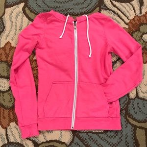 Pink BDG Zip Up Hoodie- sz XS